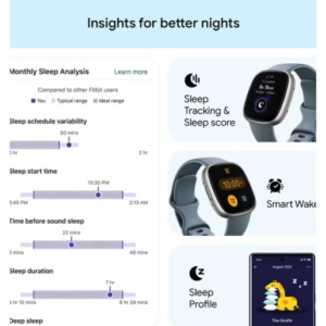 Fitbit Versa 4 Waterfall Blue - Image 4