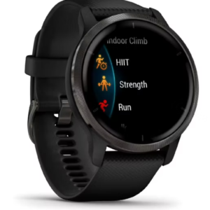 Garmin Venu® 2 Smartwatch - Slate Stainless Steel Bezel with Black Case And Silicone Band​ - Image 3