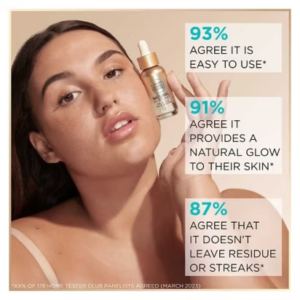 Garnier Glow & Protect Duo: Natural Bronzer Self-Tan Drops (30ml) & Ambre Solaire Vitamin C Facial SPF50+ Fluid (40ml) - Image 8