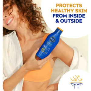 NIVEA SUN Protect & Moisture Sun Cream Lotion SPF15 200ml - Image 4