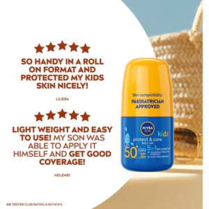 NIVEA SUN® Kids Caring Roll-On 50+ Very High 50ml - Image 5