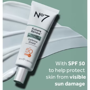 No7 Future Renew UV Defence Shield SPF 50 50ml - Image 4