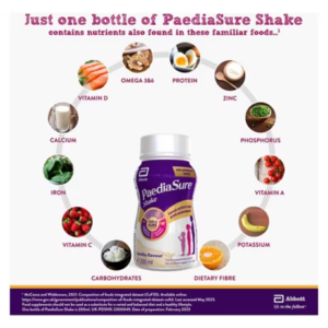 PaediaSure Shake Ready to Drink Nutritional Supplement with Multivitamins for Kids - Vanilla Flavour 4 x 200ml - Image 5