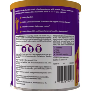 Paediasure Shake Teen Balance Nutritional Supplement Drink | 400G | Vanilla - Image 4