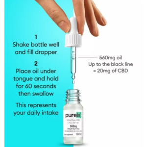 Pureis Ultra Pure CBD 560mg 6.0% Spearmint Fast Absorbing Oil Drops 10ml - Image 3