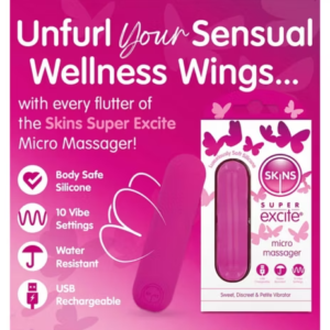 Skins Super Excite Rechargeable Pink Bullet - Image 4