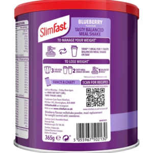 SlimFast Blueberry Shake Powder - 365g - Image 4