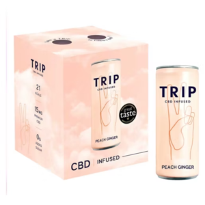 TRIP CBD Peach Ginger Drink - 4 x 250ml Multipack - Image 3