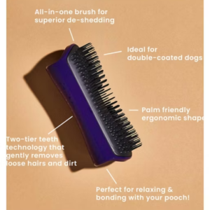Tangle Teezer Pet Deshedding Brush - Purple Grey - Image 3