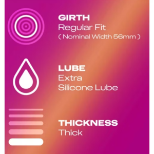 Durex Pleasure Me Ribbed & Dotted Condoms - Regular Fit -12 pack - Image 4