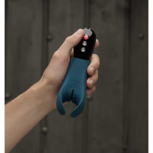 Fun Factory Manta Deep Sea Blue Black Vibrating Male Stroker - Image 5